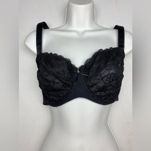 ti Voglio BLK Lace Adriana Unlined Underwire, 40D *P10